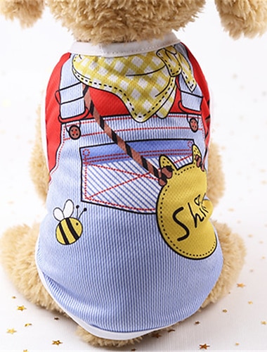  Honden Katten Sweatshirt Gilet Elegant leuke Style Aanbiddelijk Zomer Lente Ademend Zacht Dagelijks gebruik Casual / Dagelijks Hondenkleding for Bulldog Bichon Frise pomeranian Small Gemiddeld
