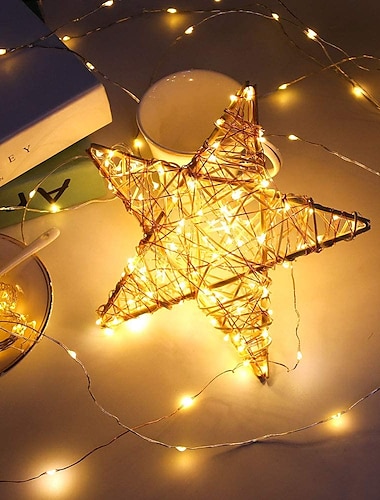  30 db 12db 6db tündérlámpa akkumulátorral működtethető (tartozék) 600led 240led 120led mini húrlámpa vízálló rézhuzal szentjánosbogár csillagos fények halloween party karácsonyi ünnepi dekorációkhoz