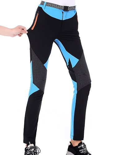  Damen Wanderhose Wanderhosen Patchwork Sommer Außen Regular Fit Atmungsaktiv Rasche Trocknung Leicht Schweißableitend Hosen / Regenhose Purpur Armeegrün Jagd Angeln Klettern S M L XL XXL