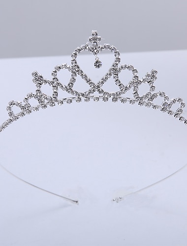  Frozen Cuento de Hadas Princesa Elsa Corona tiara de cristal Cosplay Cosplay de película for Chica Niños Carnaval Mascarada