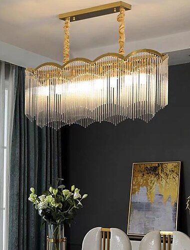  led pandantiv cristal candelabru aur 95cm felinar desgin candelabru oțel inoxidabil galvanizat modern 110-120v 220-240v