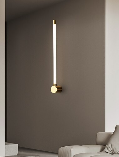  lightinthebox aplique led luz de noche estilo nórdico moderno luces de pared empotradas sala de estar dormitorio aplique de cobre ip20 110-120v 220-240v