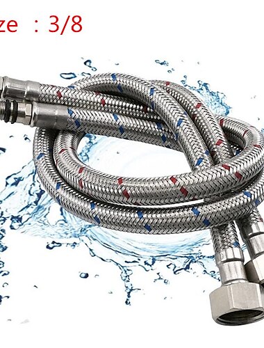  蛇口アクセサリー - 高品質の給水ホース アンティーク ステンレス鋼/プラスチック その他 ドイツの蛇口用 3/8 給水口