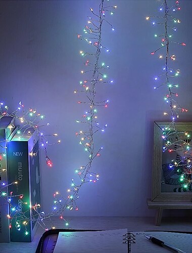  strenglys 3m 6m usb fjernkontroll kobbertråd ledet fyrverkeri strenglys 100leds 200leds fyrverkeri fe lys til jul bryllup ferie fest hjem dekorasjon