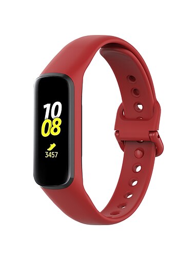  Uhrenarmband für Samsung Galaxy Fit 2 SM-R220 Silikon Ersatz Gurt Elasthan Atmungsaktiv Sportarmband Armband
