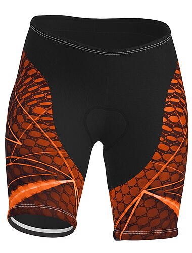  Dame Grafisk Mønstret Sykkelveishorts Sykkelshorts Fôrede sykkelshorts Sykkel Shorts Fôrede shorts Fjellsykling Veisykling sport 3D Pute Fort Tørring Hurtigtørkende Myk Blå Lilla Spandex Klær