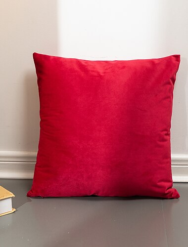  decoratieve kussenslopen herfst sierkussenhoezen kussenhoes modern eenvoudig dik Nederlands fluweel effen kleur bank woonkamer bed kamer 1pc roze blauw salie groen paars