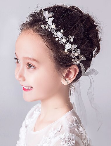  Kinder Baby Mädchen Kopfschmuck rote Blume Mädchen Kleid Kopfschmuck Geburtstag Prinzessin geflochtene Haare Accessoires Mädchen Kopf Blume Show Stirnband