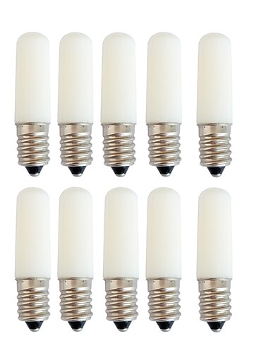  ampoules globe led 10pcs 1,5 w 80 lm e14 t22 2 perles led intégrer led décoratif blanc rouge bleu
