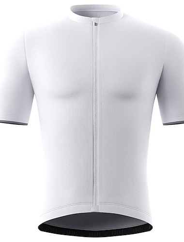  21Grams Herren Radtrikot Kurzarm Mountainbike MTB Straßenradsport Grafik Trikot Oberteil Schwarz Weiß Gelb Polyester Spandex Atmungsaktiv Schnelltrocknend Feuchtigkeitsableitend Sport Bekleidung
