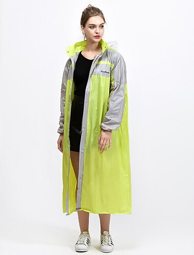  Herre Dame Regn Poncho Regnjakke Skandinaviske regnfrakker Vinter Sommer udendørs Hurtigtørrende Letvægt Åndbart Svedreducerende Poncho Toppe Jagt Fiskeri Klatring Blå Gul Lyserød Grøn