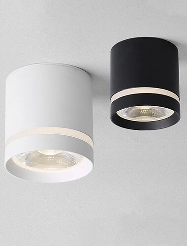  spot led plafonnier 5 cm formes géométriques luminaires encastrés aluminium style artistique élégant finitions peintes led moderne