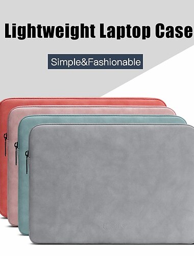  custodia per laptop litbest 10" 12" 14" borsa per laptop da 14" pollici, compatibile con macbook, hp, dell, lenovo, asus, acer, notebook chromebook, pelle sintetica resistente agli urti impermeabile,