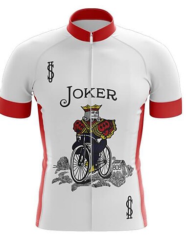  Homens Camisa para Ciclismo Manga Curta Moto Camisa / Roupas Para Esporte Blusas com 3 bolsos traseiros Ciclismo de Montanha Ciclismo de Estrada Respirável Secagem Rápida Pavio Humido Macio Branco