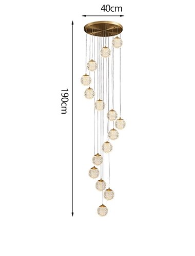  kattokruunu led riippuvalaisin globe design klusteri design kupari muodollinen tyyli moderni 10 15 20 heads 220-240v 110-120v