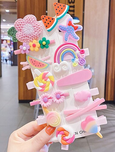  Kinder süße Cartoon Haarnadeln Schmuck Prinzessin Kopfschmuck Mädchen kleine Mädchen Seitenclip bb Haarnadel Baby Haarschmuck