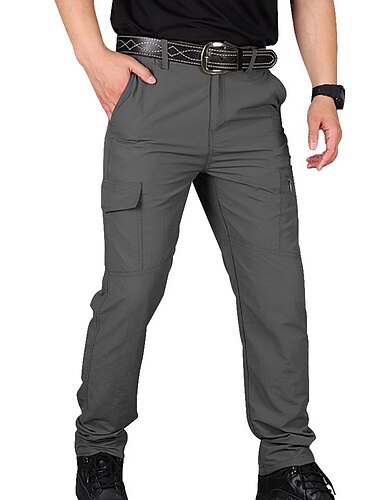  Wasserdichte Arbeitshose für Herren Wandern Cargohose Taktische Hose 6 Taschen Militär Sommer Outdoor Ripstop wasserabweisend schnell trocknend mehrere Taschen Reißverschlusstasche elastische Taille blau grau khaki grün schwarz