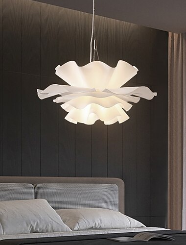  lampada a sospensione a led moderna bianca 40cm 55cm forme geometriche elegante minimalista finiture verniciate moderno 220-240v 110-120v