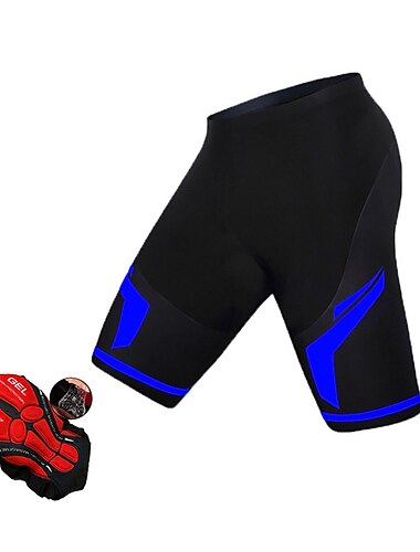  Herren Rennradhosen Radunterhose Radhose Radlerhose Fahrradhose Fahrradshorts Fahhrad Gepolsterte Shorts / Gämse MTB Mountain Rennrad Sport Patchwork 3D-Pad Radfahren Atmungsaktiv Schnelltrocknend