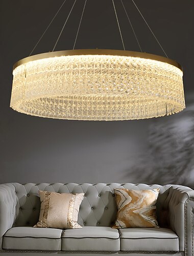  lampadario a sospensione a led in vetro moderno oro 50 cm 60 cm 80 cm acciaio inossidabile elettrolitico 220-240 v 110-120 v