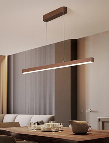  led lineaire hanglamp keuken eiland licht kantoor licht 1 hoofd 2 hoofden kroonluchter aluminium moderne stijl stijlvolle geschilderde afwerkingen 220-240v 110-120v