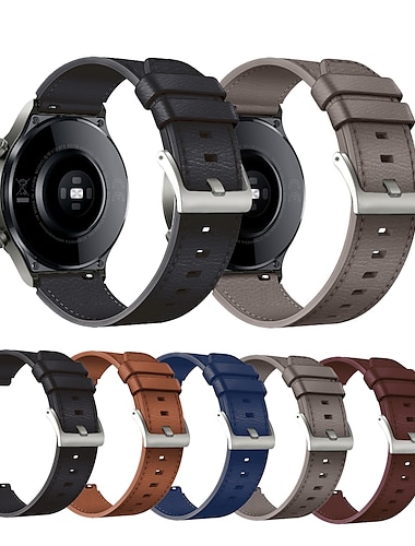 Ремешок для часов для Huawei Huawei Watch GT 2 Pro Искусственная кожа Замена Ремень Классическая застежка Кожаный ремешок Бизнес группа Браслет