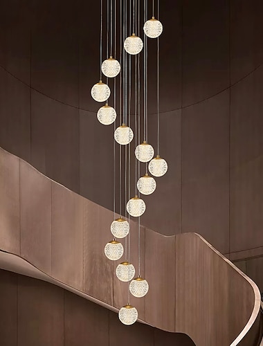  kroonluchter led hanglamp globe ontwerp cluster ontwerp koper formele stijl moderne 10 15 20 heads 220-240v 110-120v