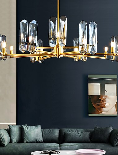  led hanglamp kristallen kroonluchter uniek ontwerp koper nordic stijl 4 6 8 12 heads 220-240v 110-120v