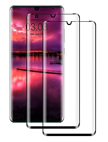  2 штs Телефон Защитная пленка Назначение Huawei P30 Pro Закаленное стекло Уровень защиты 9H Против отпечатков пальцев HD Взрывозащищенный Защита от царапин Аксессуар для мобильных телефонов