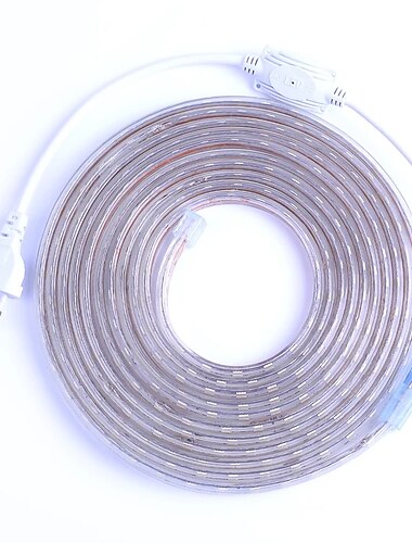  светодиодная лента гибкий светильник smd 5050 ac220v 110v 60leds водонепроницаемая светодиодная лента светодиодный светильник с вилкой питания 5м 10м 1м