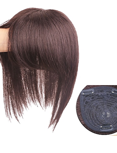  Femme Cheveux Naturel humain Postiches Droit Fabriqué à la machine Doux / Soirée / Homme Fête / Soirée / Usage quotidien / Vacances