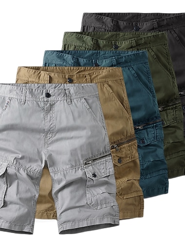  Męskie Spodenki cargo Spodenki turystyczne Spodenki taktyczne Wojsko Lato Na wolnym powietrzu Lekko luźna 10" Ripstop Przyjazny dla skóry Szybkie wysychanie Multi Pocket Szorty Doły Do kolan Kiesze