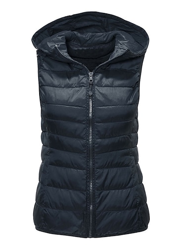  gilet da trekking da donna gilet imbottito in cotone senza maniche esterno antivento traspirante asciugatura rapida morbido inverno elegante nero bianco giallo caccia pesca arrampicata