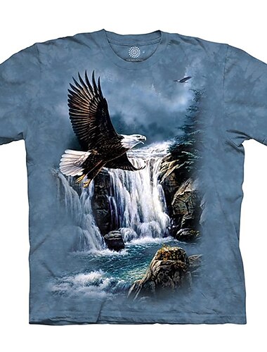  Per uomo Pop art Animali Squalo Camicia maglietta Magliette Magliette divertenti Manica corta maglietta Stampa 3D Girocollo Camicia Originale Essenziale Taglio attillato Informale Giornaliero Fine