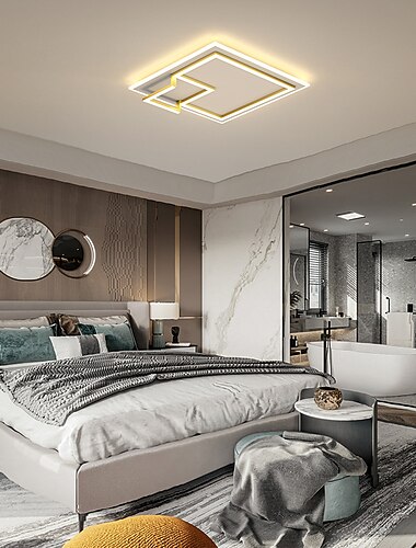  LED Deckenleuchte 45 cm dimmbar quadratisches Design Einbauleuchten Acryl künstlerischer Stil formaler Stil moderner Stil schwarz künstlerisch nordischer Stil 220-240V