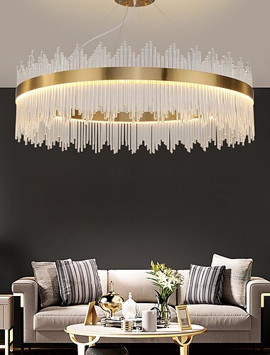  LED κρεμαστό φως 50/60 / 80cm πολυτελές φως ευρωπαϊκό k9 πολυτελές κρυστάλλινο πολυέλαιο φωτιστικό οροφής φωτιστικό κατάλληλο για υπνοδωμάτιο τραπεζαρία μελέτη ac110v ac220v