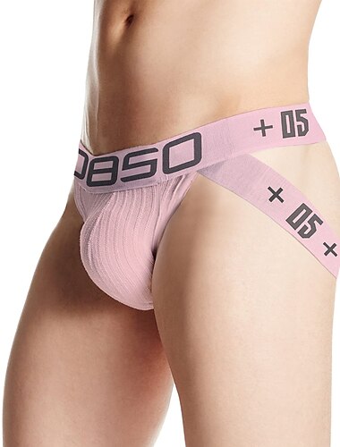  Herren Sport Briefs Laufslip Unterwäsche Winter Baumwolle Atmungsaktiv Leichtgewichtig Weich Fitness Aufführung Laufen Sportbekleidung Sportkleidung Einfarbig Schwarz Rosa Himmelblau