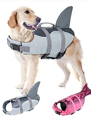  Ripstop Hundeschwimmweste Haustierschwimmweste mit Rettungsgriff Rettungsring für kleine mittelgroße Hunde