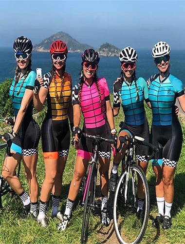  lyhythihainen pyöräilypaita shortseilla triathlon tri puku sininen pyörä nopea kuivaa hengittävä urheilu kuviollinen vaatteet