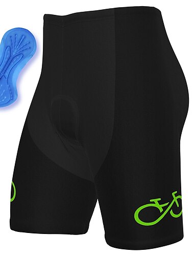 رجالي الرسم شورت ركوب الدراجات شورت الدراجة شورتات محشية للدراجة دراجة هوائية شورتس شورتات محمية دراجة جبلية دراجة الطريق رياضات 3D وسادة ركوب الدراجات سريع جاف شرائط عاكسة أسود أصفر سباندكس ملابس