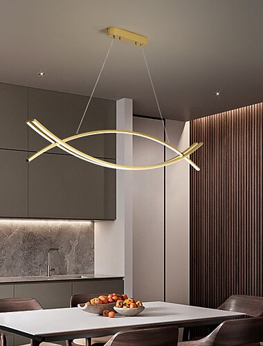  led závěsné světlo 90 cm jednoduchý design lustr hliník umělecký styl moderní styl stylové lakované povrchy led moderní 220-240v