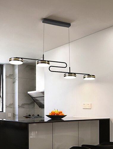  led pendant light 90 cm design único lustre de alumínio estilo artístico estilo moderno acabamentos pintados elegantes led 220-240v