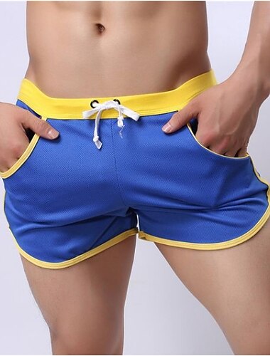  Herren Aktive Shorts Sweatshorts Kurze Hose 11-Zoll-Shorts Kurze Sporthose Lässige Shorts Farbblock Leichtgewichtig Sport Kurz Täglich Freizeit Sport Brautkleider schlicht Athleisure Schwarz