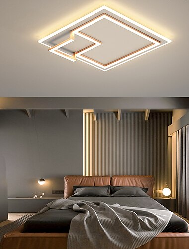  led plafondlamp 45 cm dimbaar vierkant design verzonken verlichting acryl artistieke stijl formele stijl moderne stijl zwart artistieke nordic stijl 220-240v
