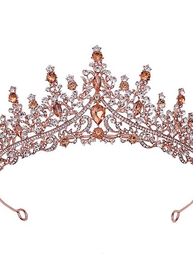  brudens hodeplagg luksus krystall rhinestone barokk håndlaget fargerik krystall rhinestione krone flerfarget tiara tilbehør brude hodeplagg