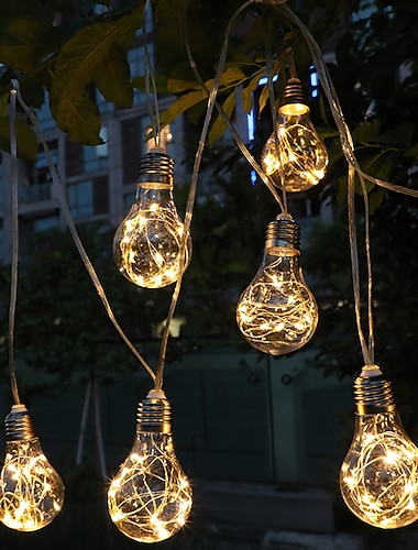  Fil de cuivre ampoule guirlande lumineuse 4m 10leds fée lumière fonctionnement sur batterie jardin vacances en plein air décoration de la maison