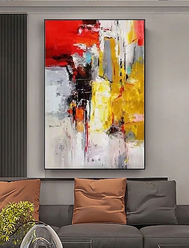  Pintura al óleo hecha a mano pintada a mano arte de la pared moderno abstracto decoración del hogar decoración marco estirado listo para colgar