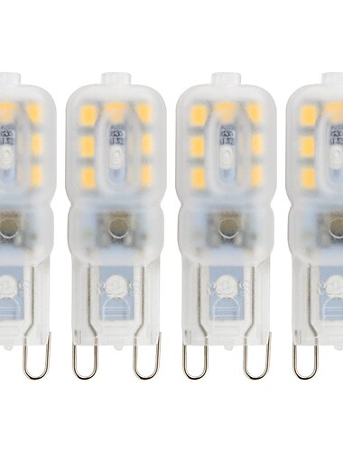  bombilla led g9 potencia asombrosa 220v jc g9 bombilla de dos clavijas g9 bombilla halógena de 20w de repuesto 3000k 6000k paquete de 4