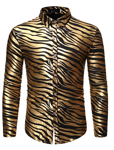  Disco 1980s Blouse / Shirt Disco Men's Carnival Costume Masquerade Party Bachelorette Party Pride Parade Adults' Blouse