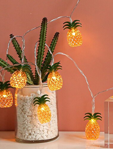 Elegante Hochzeitsfeier Ananasförmige Feen LED Lichterkette 6M 3M 1,5M Batterie oder USB-Betrieb Hochzeitsfeier Garten Patio Dekoration